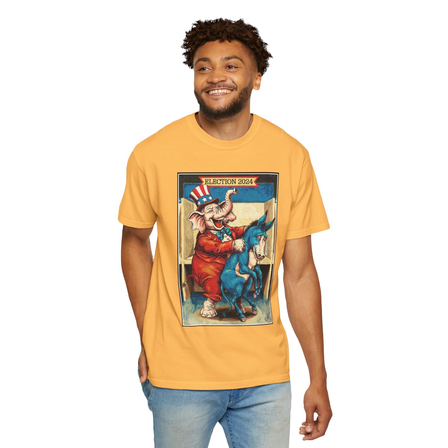 "MAGA Spanked the Donkeys 2024", Unisex T-shirt (Light Colors)