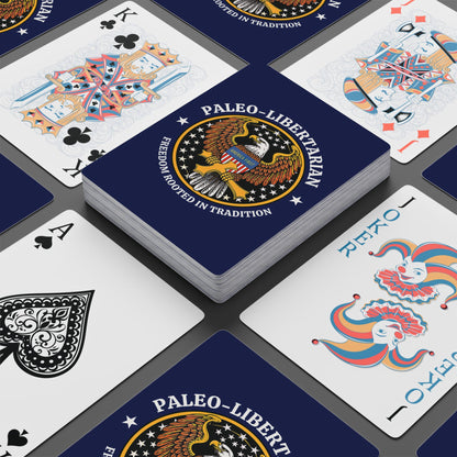 "Paleo-Libertarian" #01, Political Playing Cards (Norway Blue)