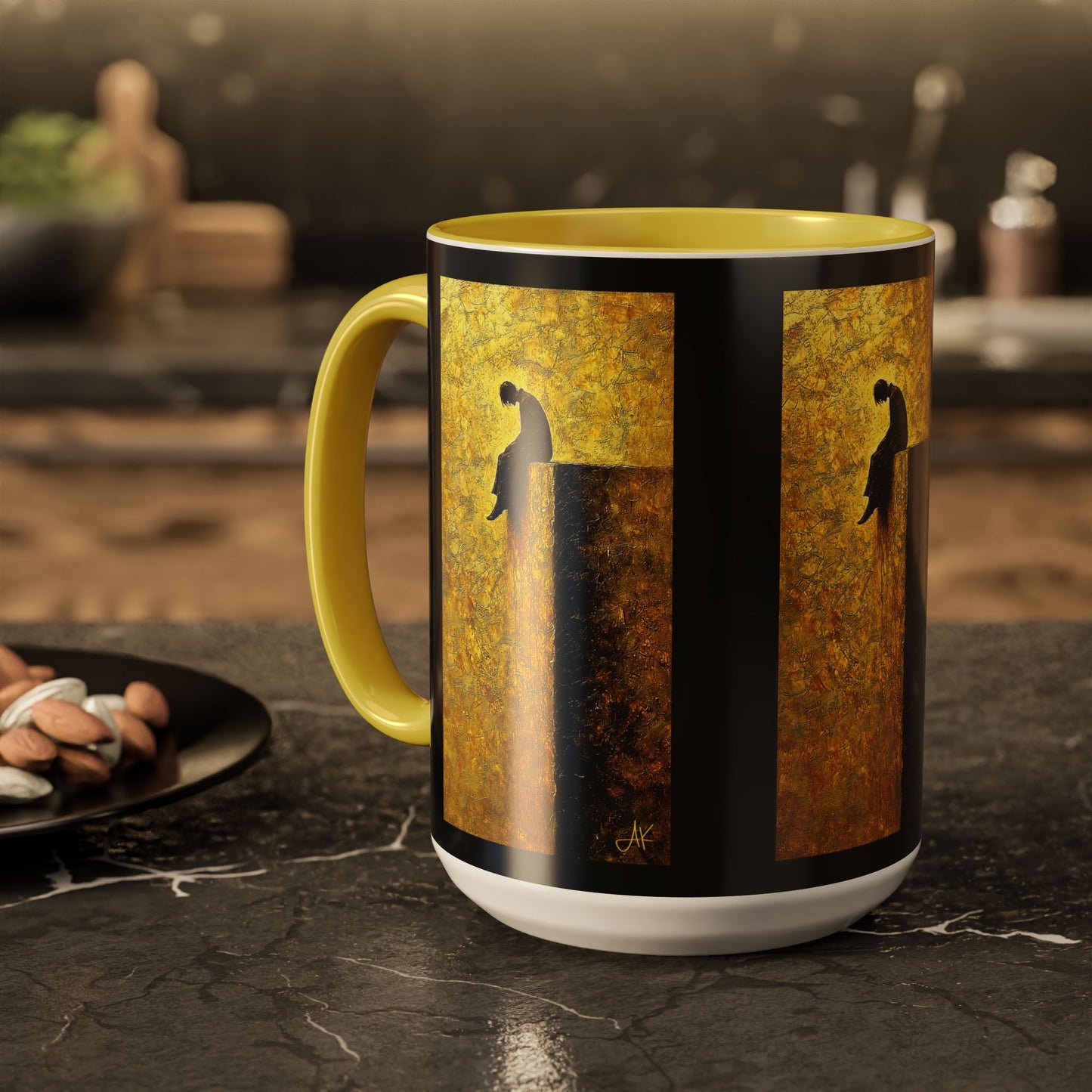 "In Darkest Hour He Is With Me", Colorful Mugs (11oz, 15oz)