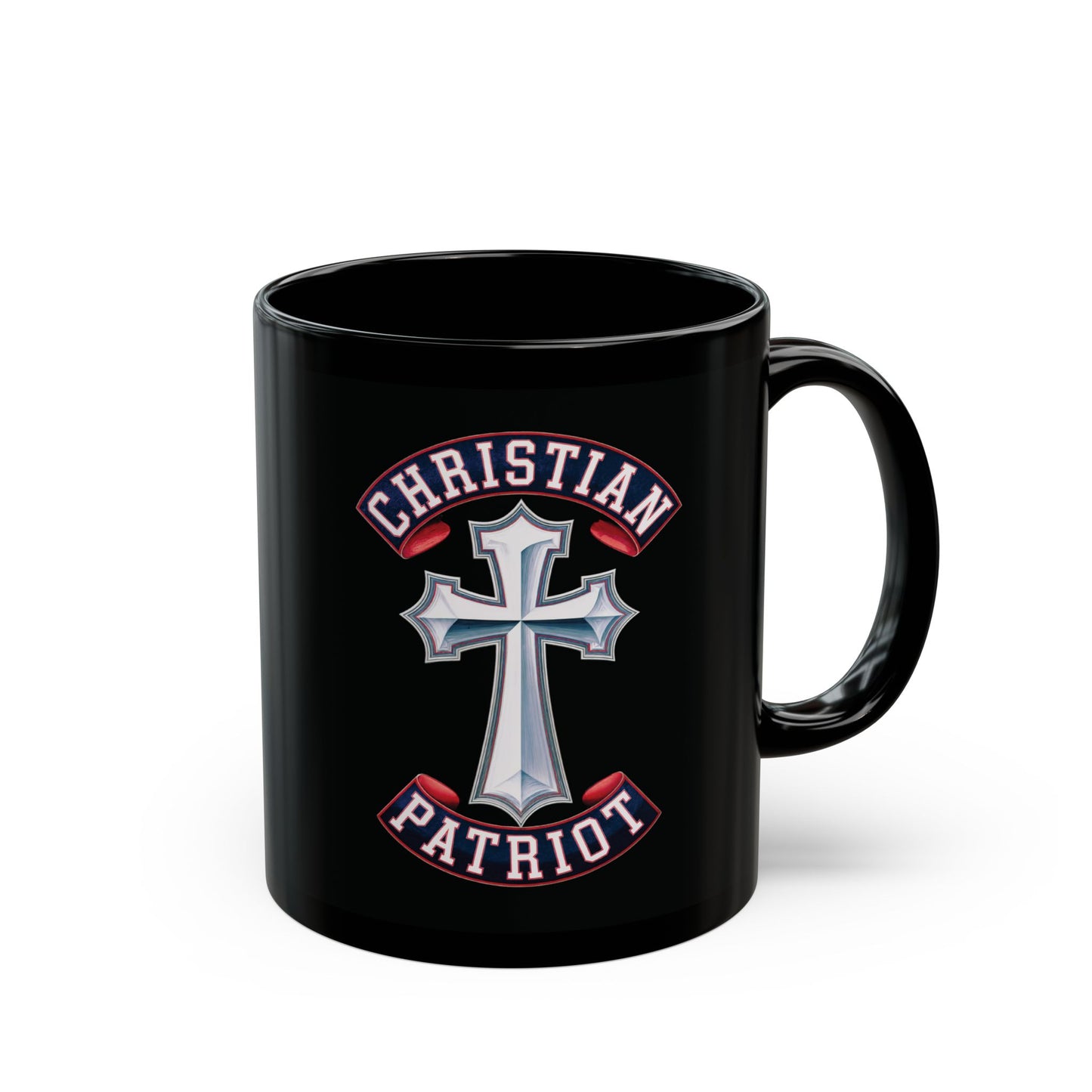 "Christian Patriot" #02, Black Mug (11oz & 15oz)
