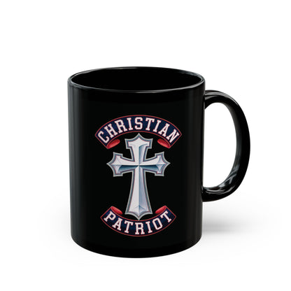 "Christian Patriot" #02, Black Mug (11oz & 15oz)