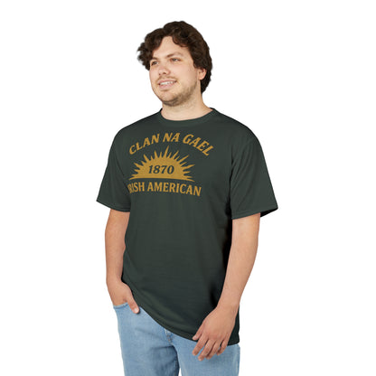 "Clan na Gael - Irish American", Unisex T-shirt (Hail Cloud Grey)