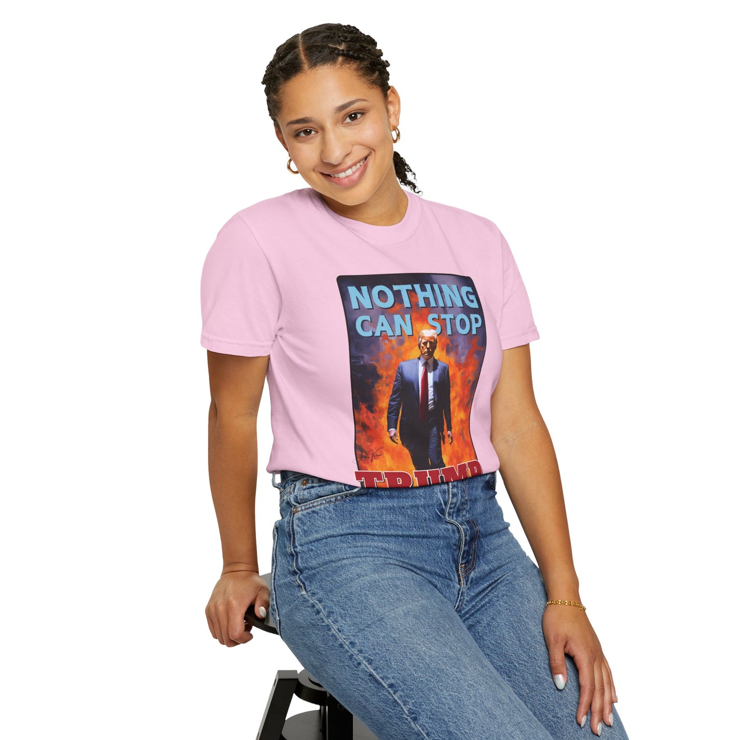 "Nothing Can Stop Trump", Unisex T-shirt (Light Colors)