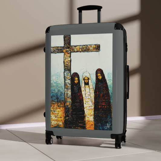 "At-the-Foot of the Cross - John 19:25", Suitcases (Dark Grey)
