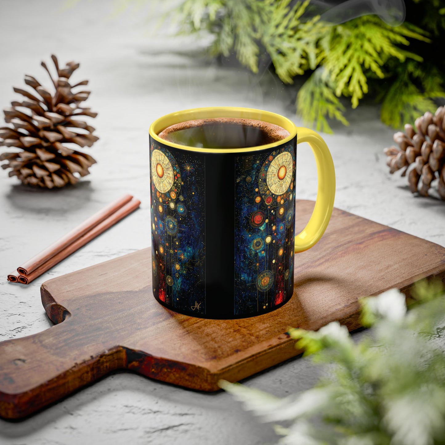 "Ancient Connection to God", Colorful Mugs (11oz, 15oz)