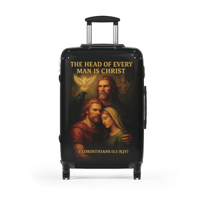"1 Corinthians 11:3 (KJV), Suitcases (Void Black)