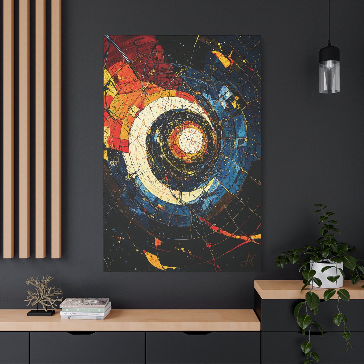 "Shatterdawn Vortex", Fine Art Matte Canvas, Stretched, 1.25"