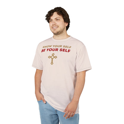 "Know Your Self", Unisex T-shirt (Angel Wings)