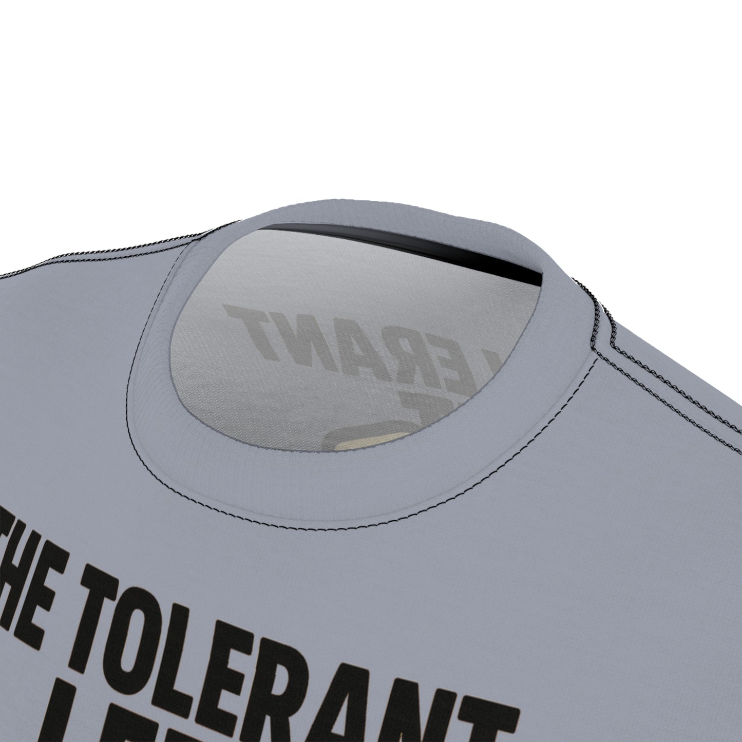 "The Tolerant Left", Unisex T-shirt (Concrete Grey)