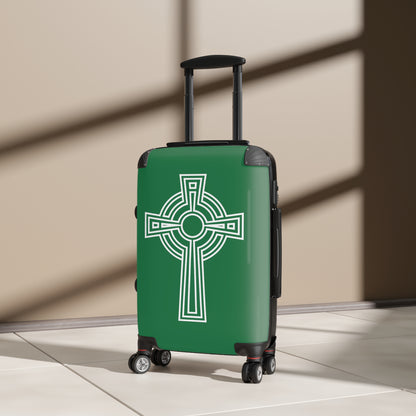 "A Simple High Cross", Suitcases (Dark Green)