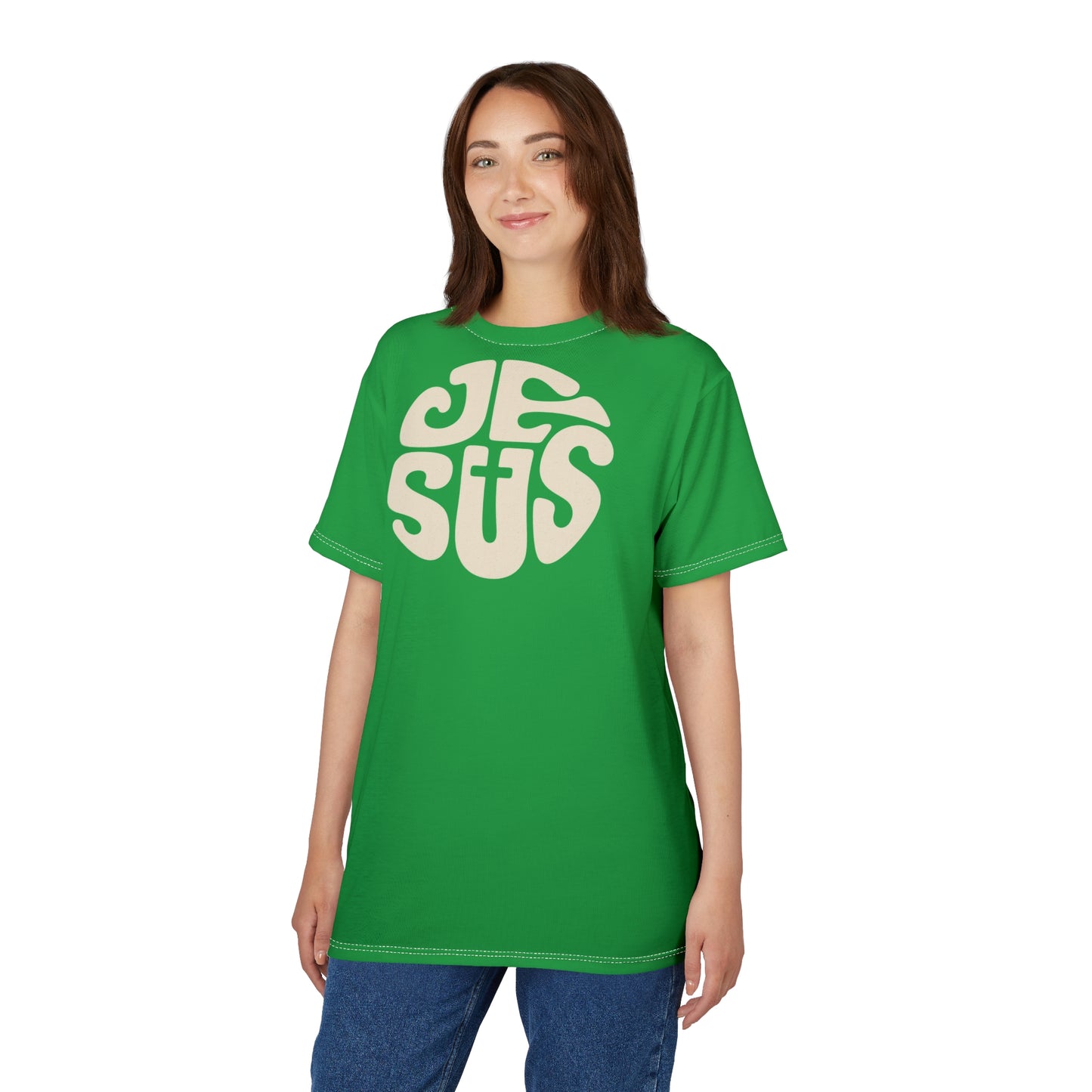 "Retro Jesus", Unisex T-shirt (Hanging Gardens)