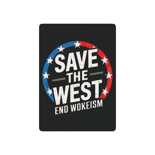 "Save the West - End Wokeism", Cultural Playing Cards (Void Black)