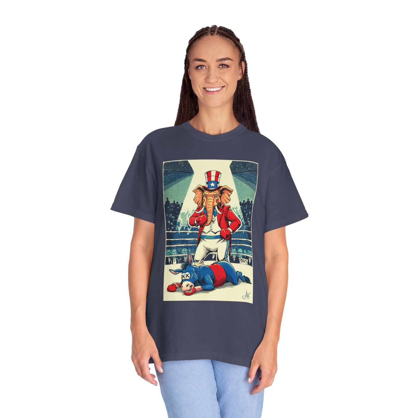 "Brutal Woke Knockout 2024", Unisex T-shirt (Dark Colors)