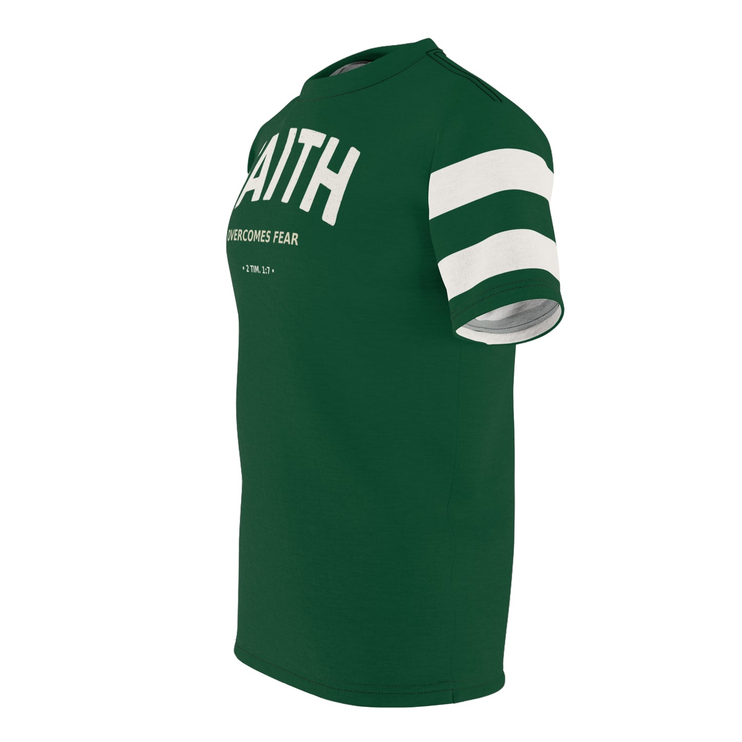 "Faith Overcomes Fear", Unisex Tee (Evergreen)