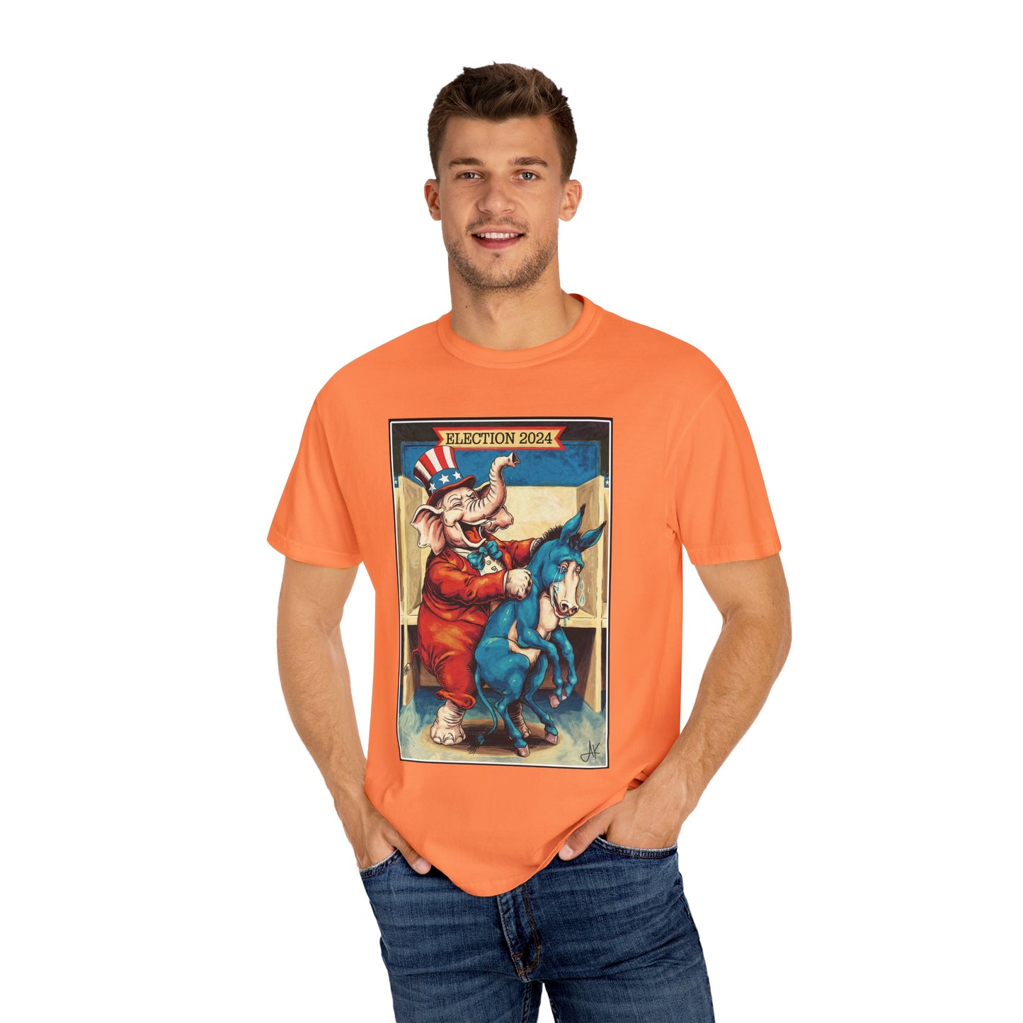 "MAGA Spanked the Donkeys 2024", Unisex T-shirt (Light Colors)