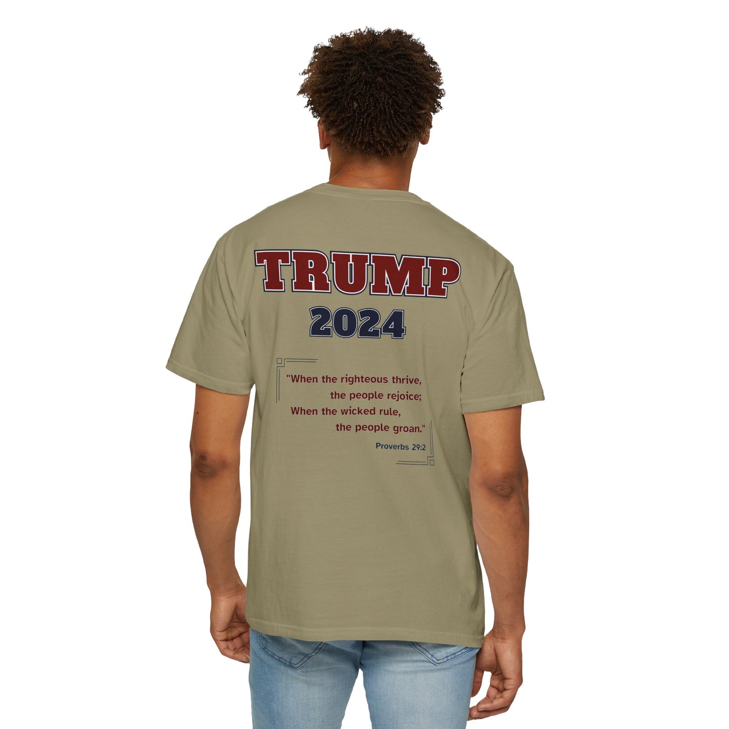 "Trump 2024 - Proverbs 29:2", Unisex T-shirt - Historical Collectible
