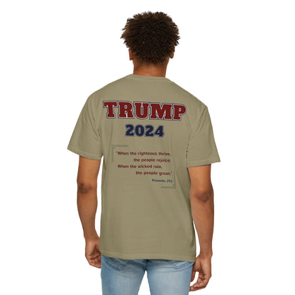 "Trump 2024 - Proverbs 29:2", Unisex T-shirt - Historical Collectible