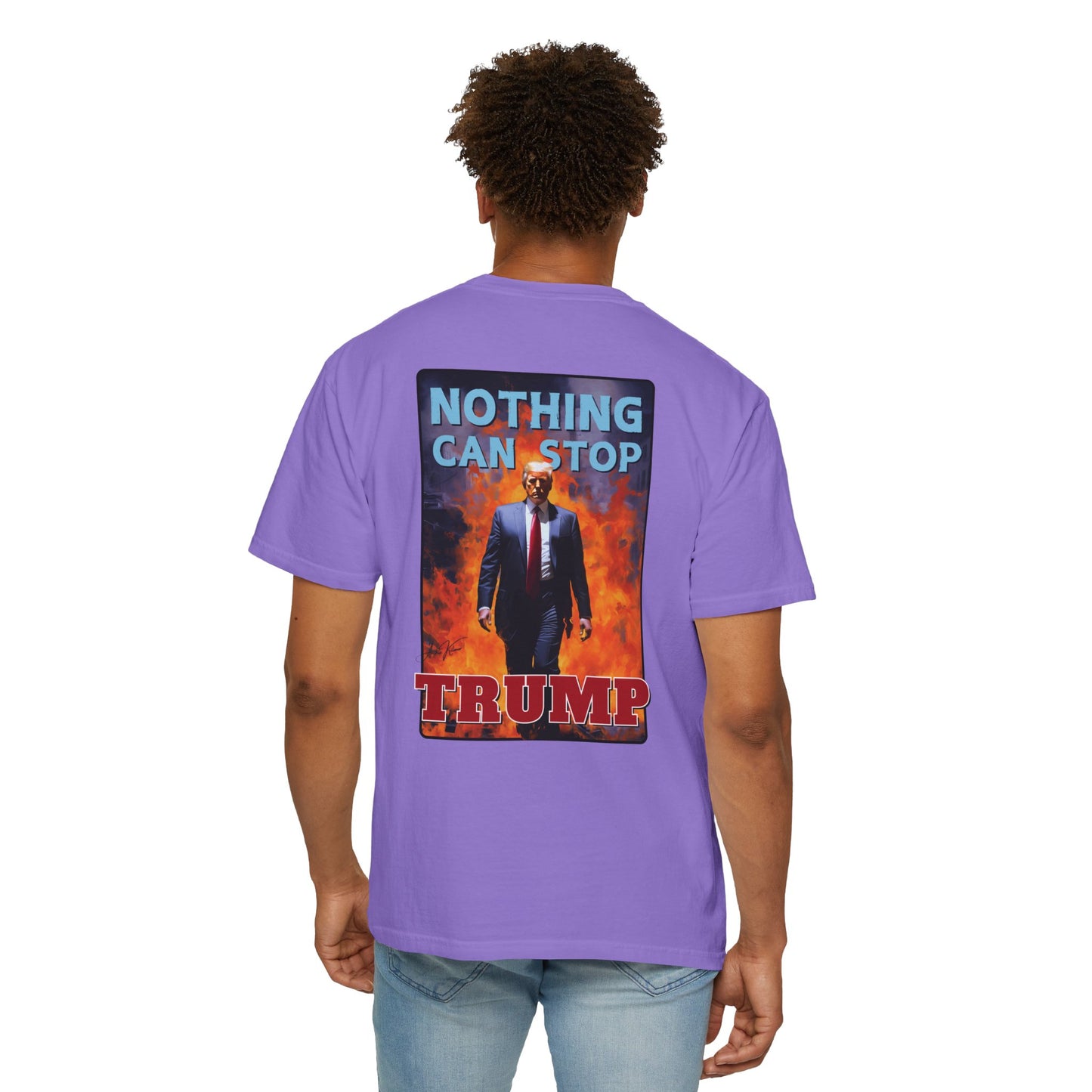 "Nothing Can Stop Trump", Unisex T-shirt (Light Colors)