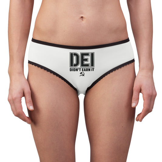 "DEI - Didn't Earn It" #14, Women's Briefs (Daisy White)