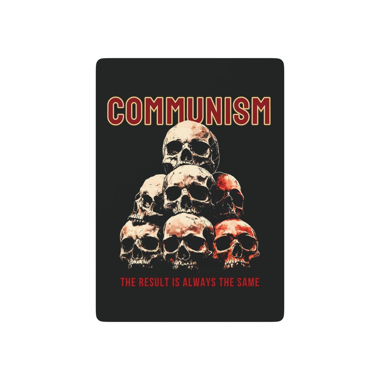 "Communism Kills" #02, Political Playing Cards (Void Black)