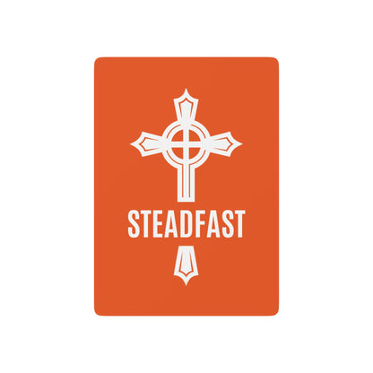 "Steadfast Cross", Christian Playing Cards (Salamander Orange)