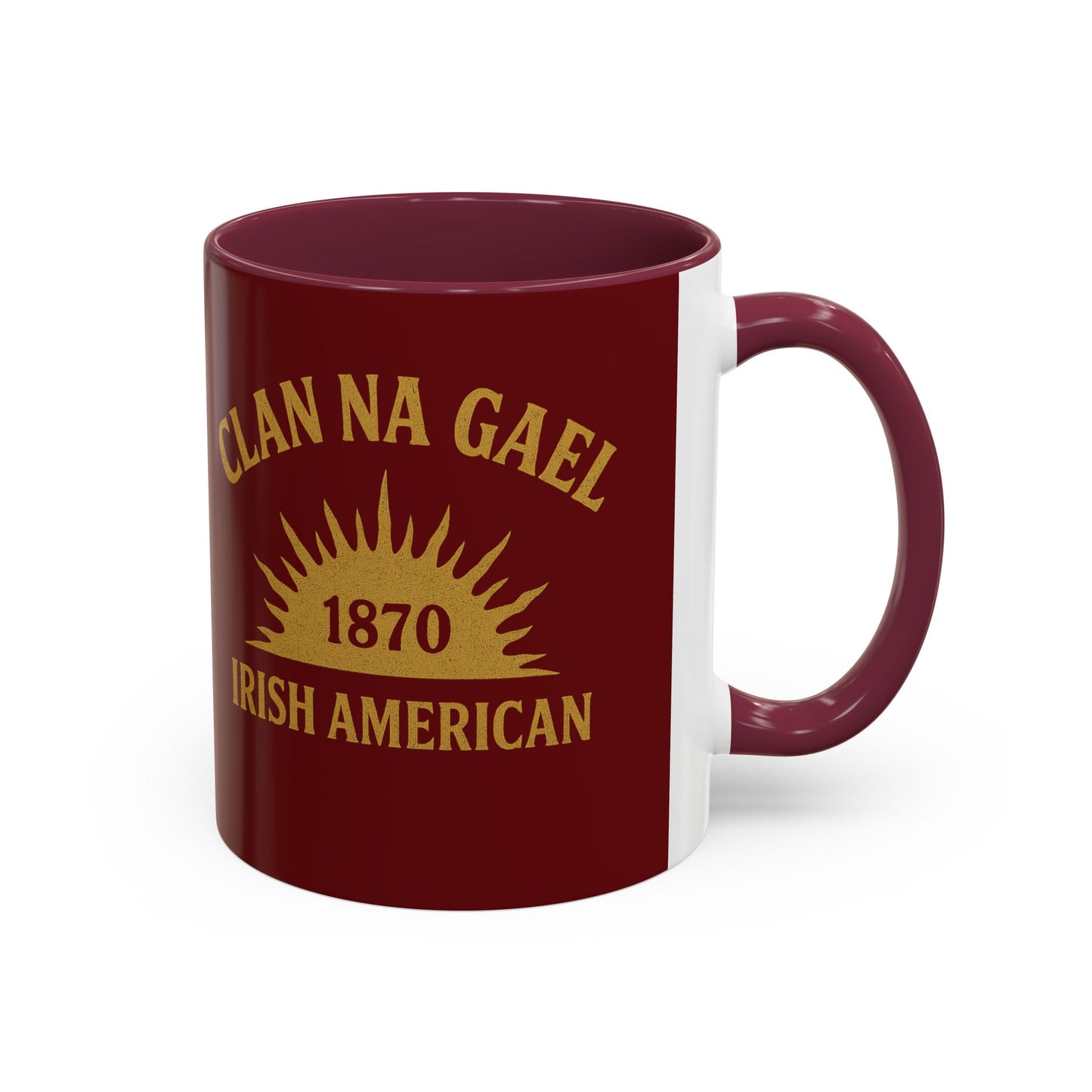 "Clan na Gael - Irish American", Colorful Mugs (11oz, 15oz) (Palladius Red)