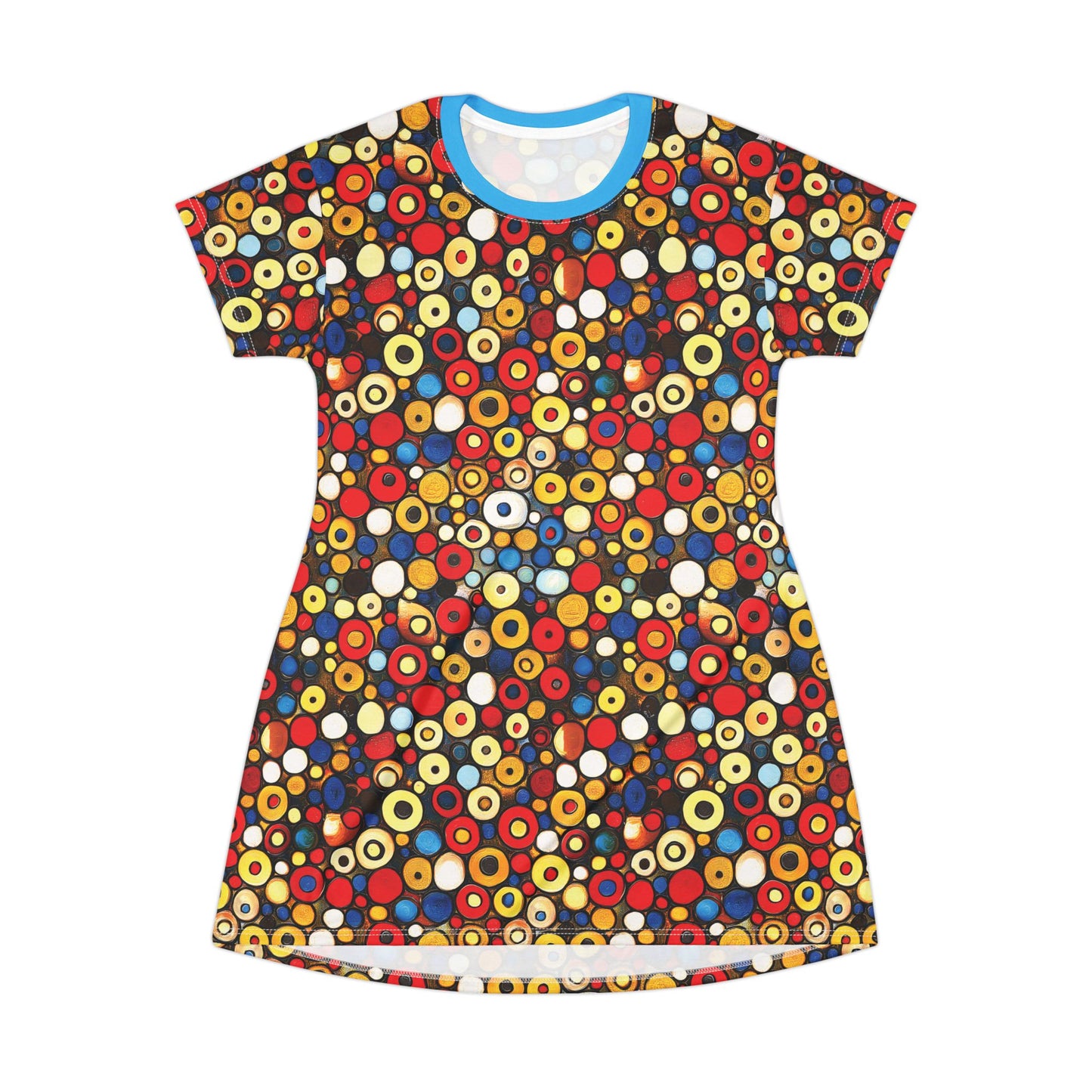 "Bits and Bobs", T-Shirt Dress (Mediterranean Blue Collar)