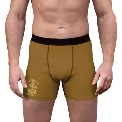 "Archie Kilmor Cross - Reforged" #01, Men's Boxer Briefs (Golden Brown)