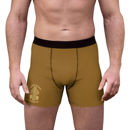 "Archie Kilmor Cross - Reforged" #01, Men's Boxer Briefs (Golden Brown)