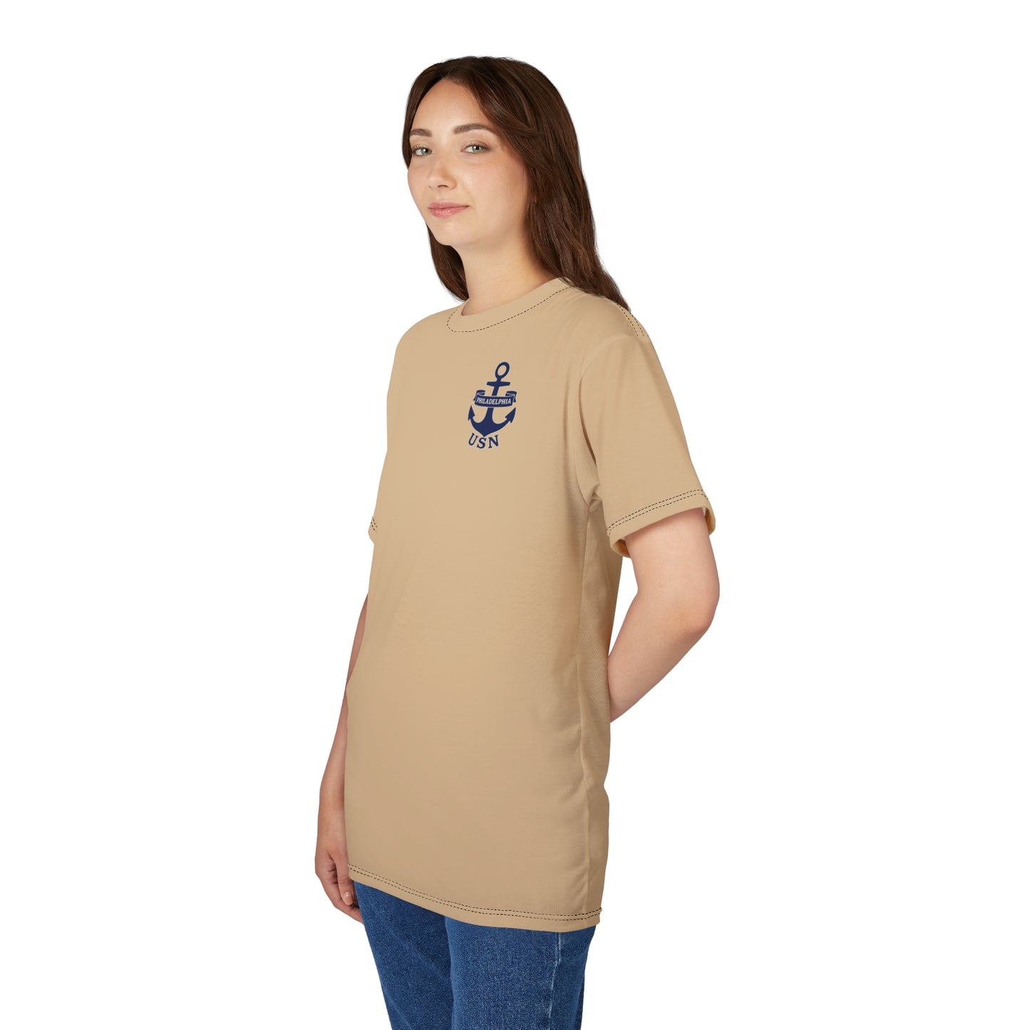 "USN Anchor", Unisex T-shirt (Sailor's Rope)