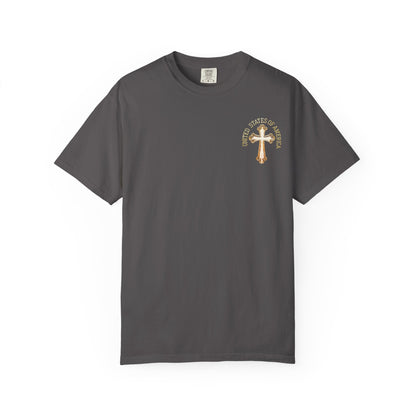 "USA Gold Cross", Unisex T-shirt