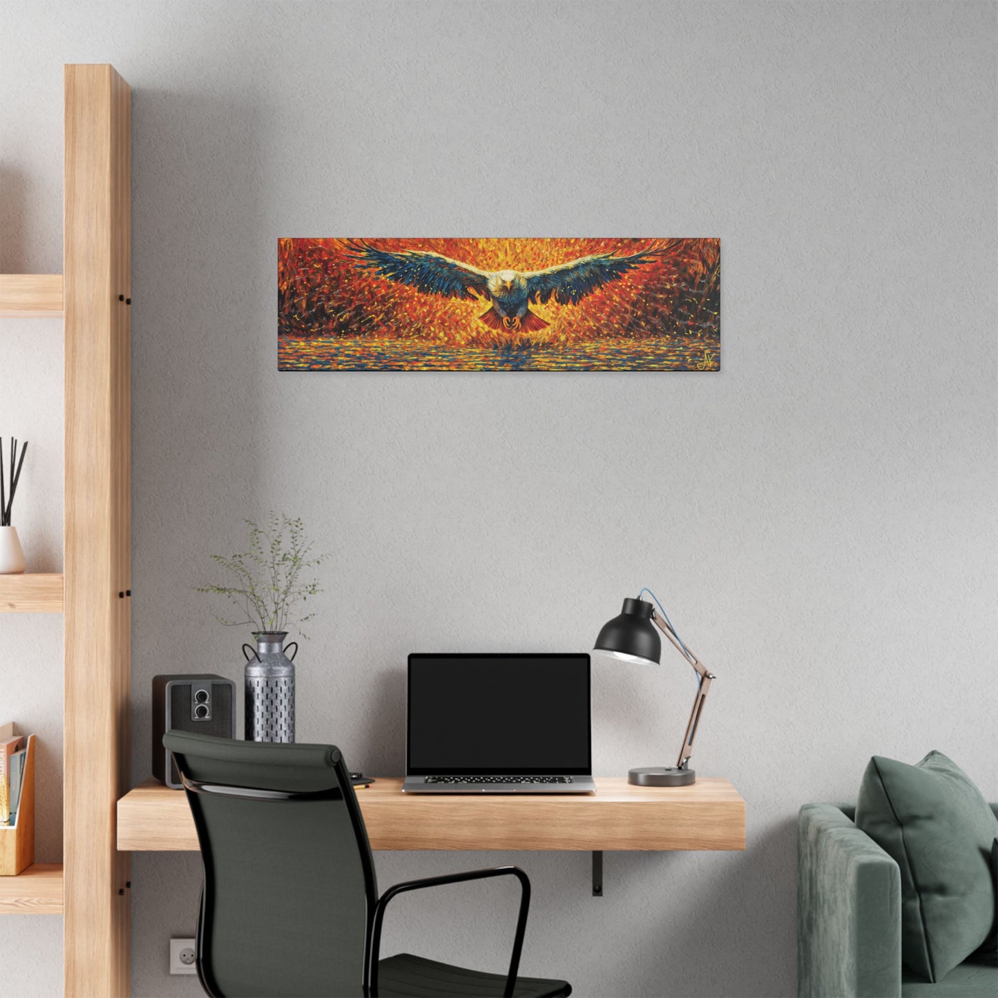"Golden Eagle - Jeremiah 33:3 (KJV)", Classic Stretched Canvas Fine Art Print