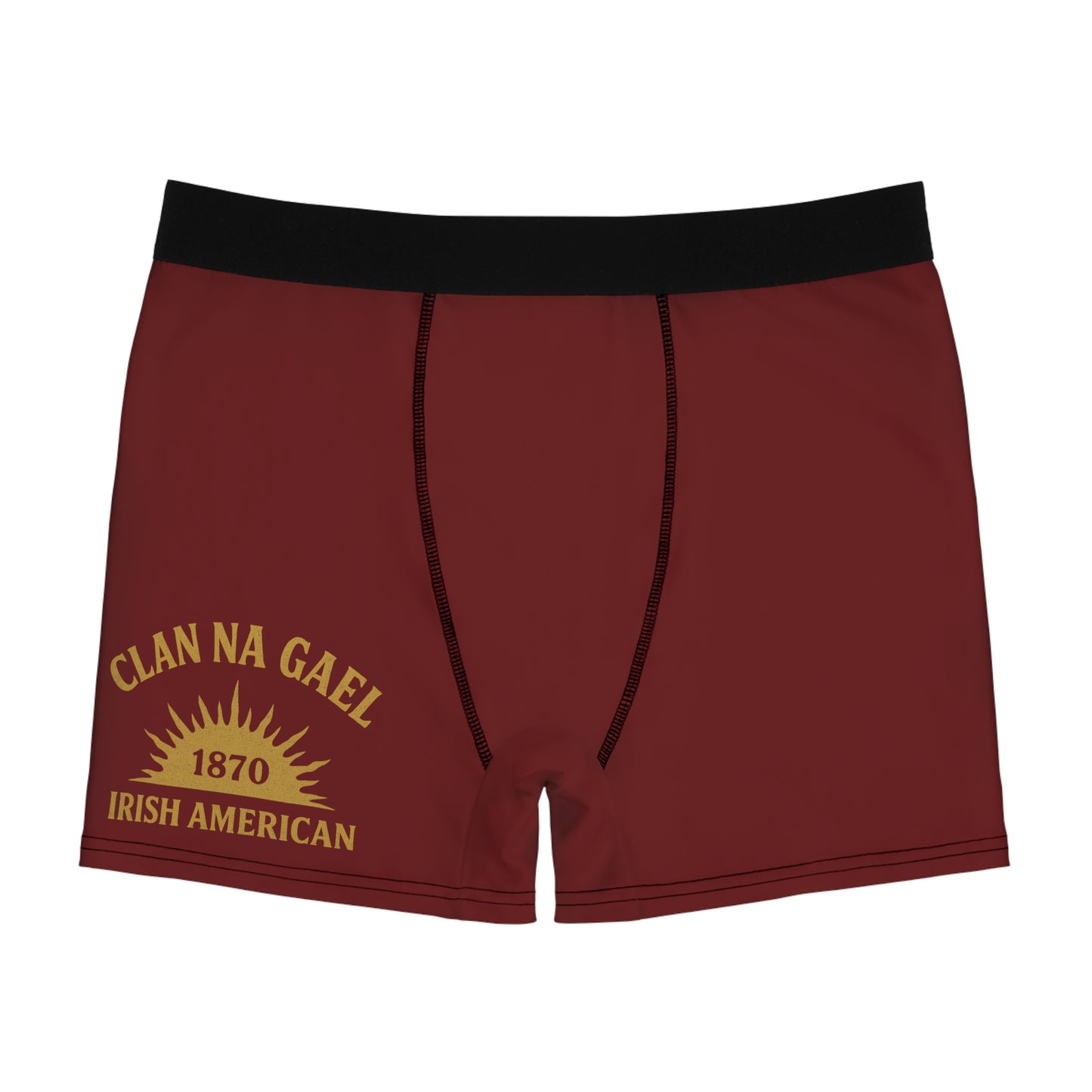 "Clan na Gael - Irish American", Men's Boxer Briefs (Palladius Red)
