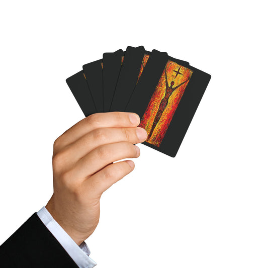 "Walk in Redemption", Christian Fine Art Playing Cards (Void Black)