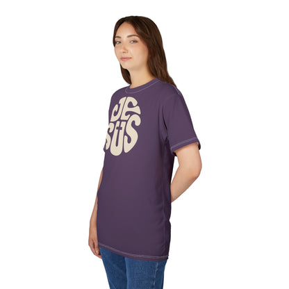 "Retro Jesus", Unisex T-shirt (Purple People Eater)