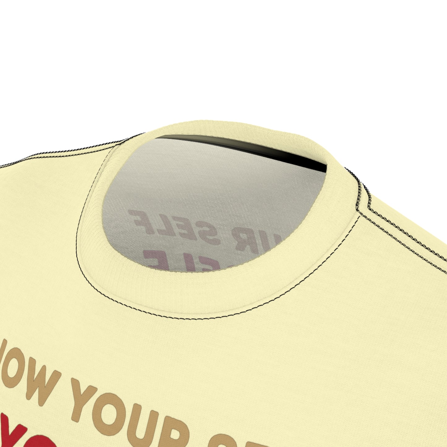 "Know Your Self", Unisex T-shirt (Primrose Light)