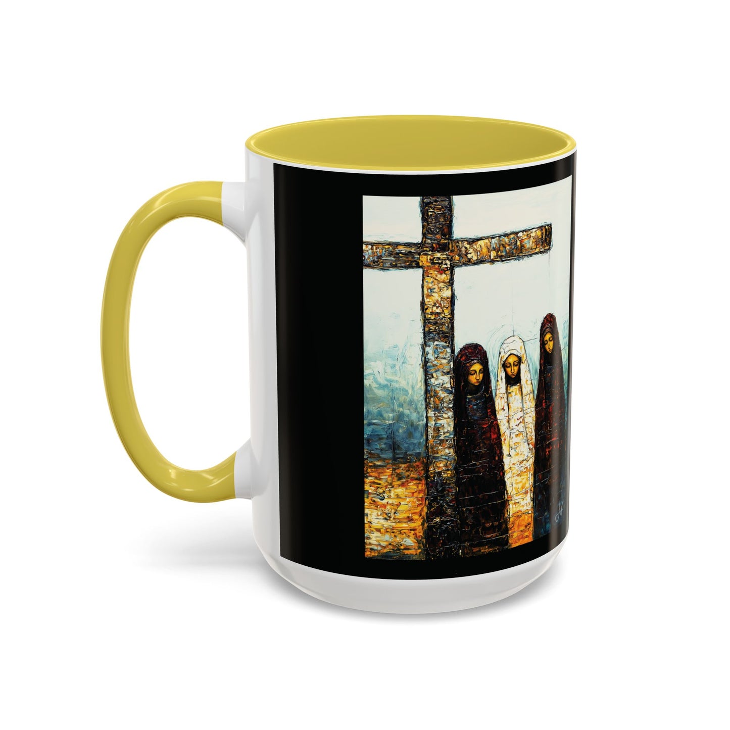 "At-the-Foot of the Cross - John 19:25", Colorful Mugs (11oz & 15oz)