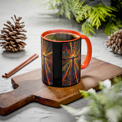 "Born Again in His Radiance - Isaiah 60:1", Colorful Mugs (11oz & 15oz)