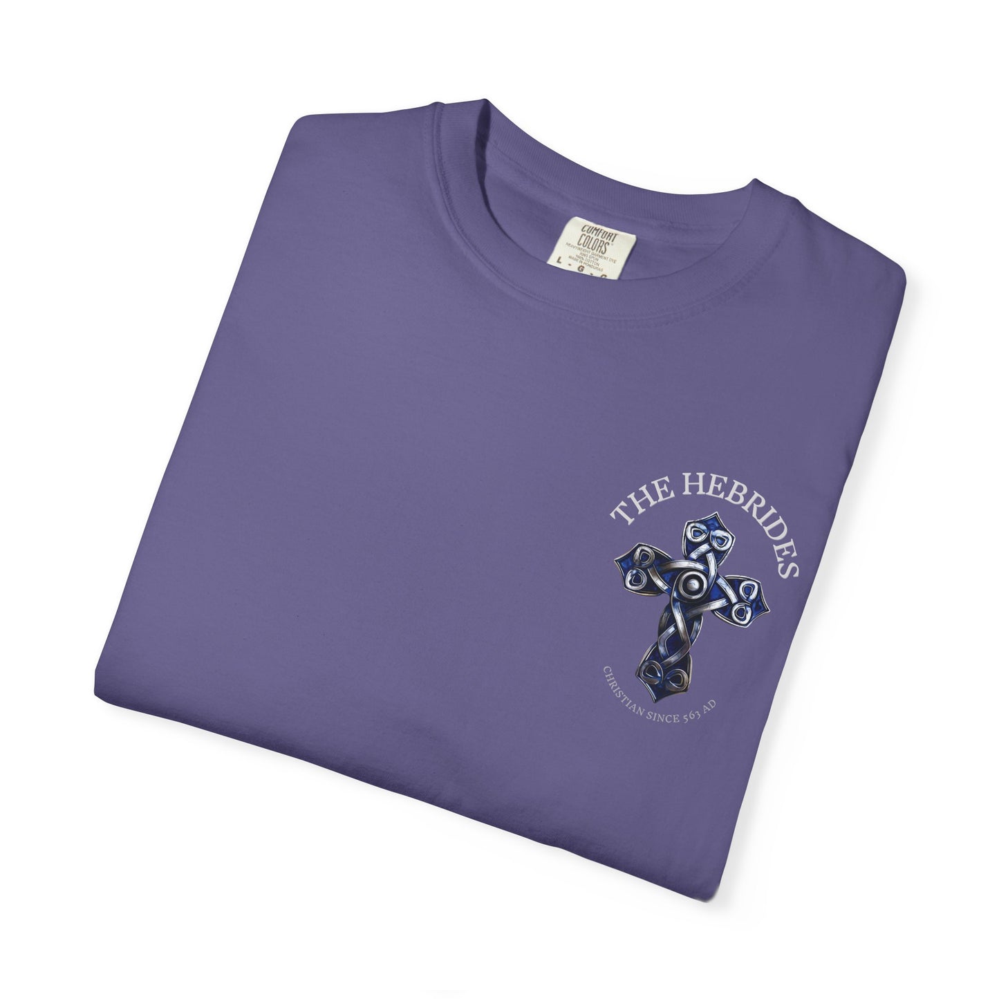 "The Hebrides - Christian since 563 AD", Unisex T-shirt