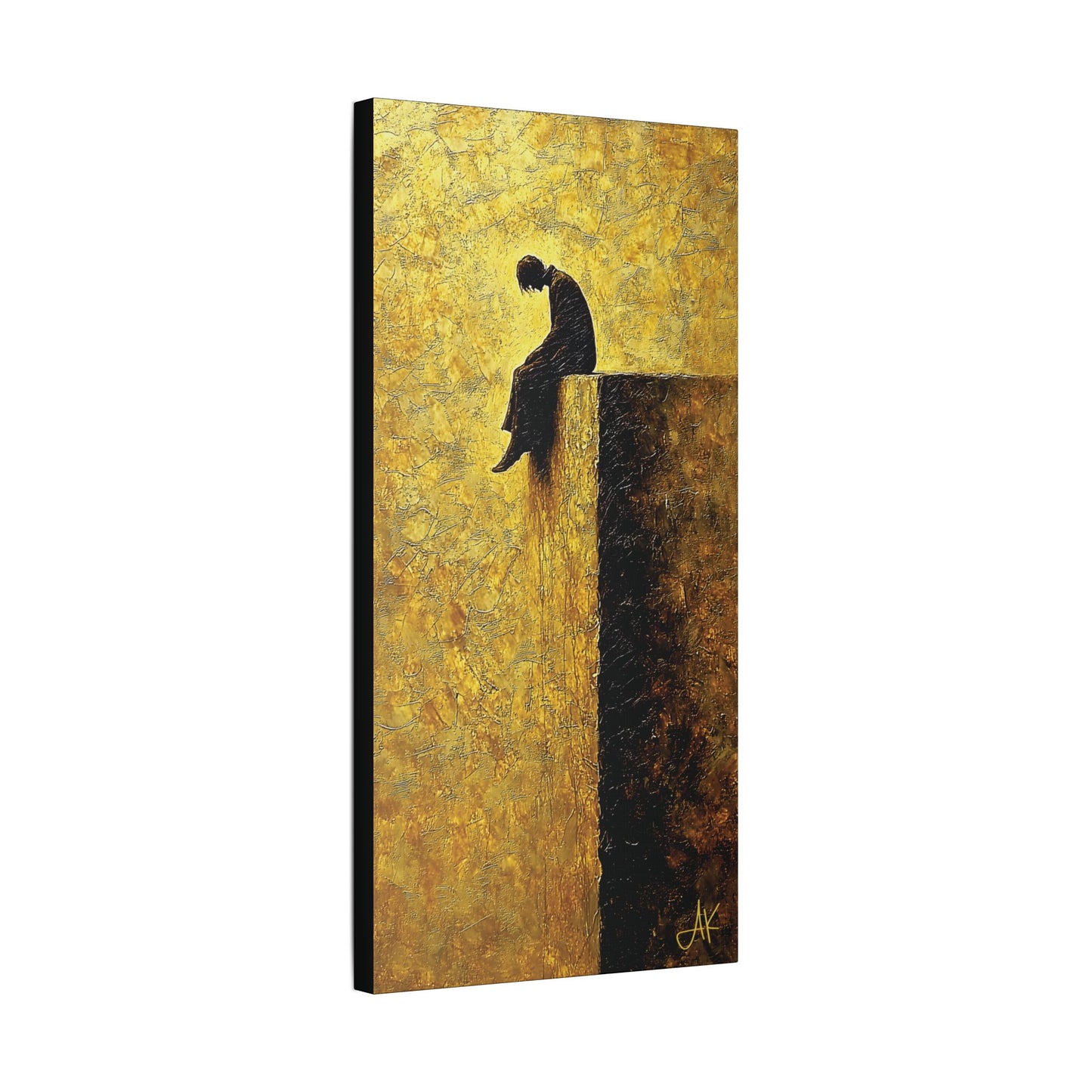 "In Darkest Hour He Is With Me", Stretched Classic Canvas Fine Art Print