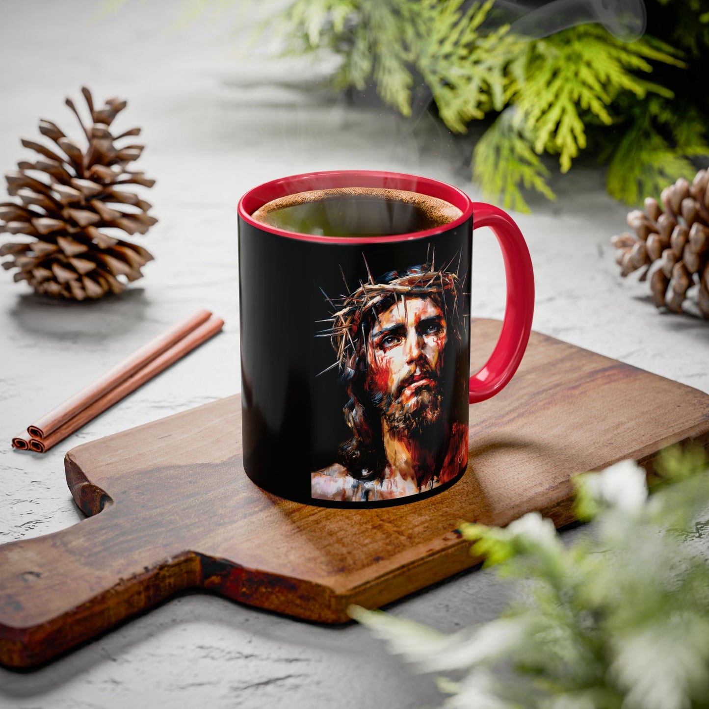 "Crown of Thorns", Colorful Mugs (11oz, 15oz)