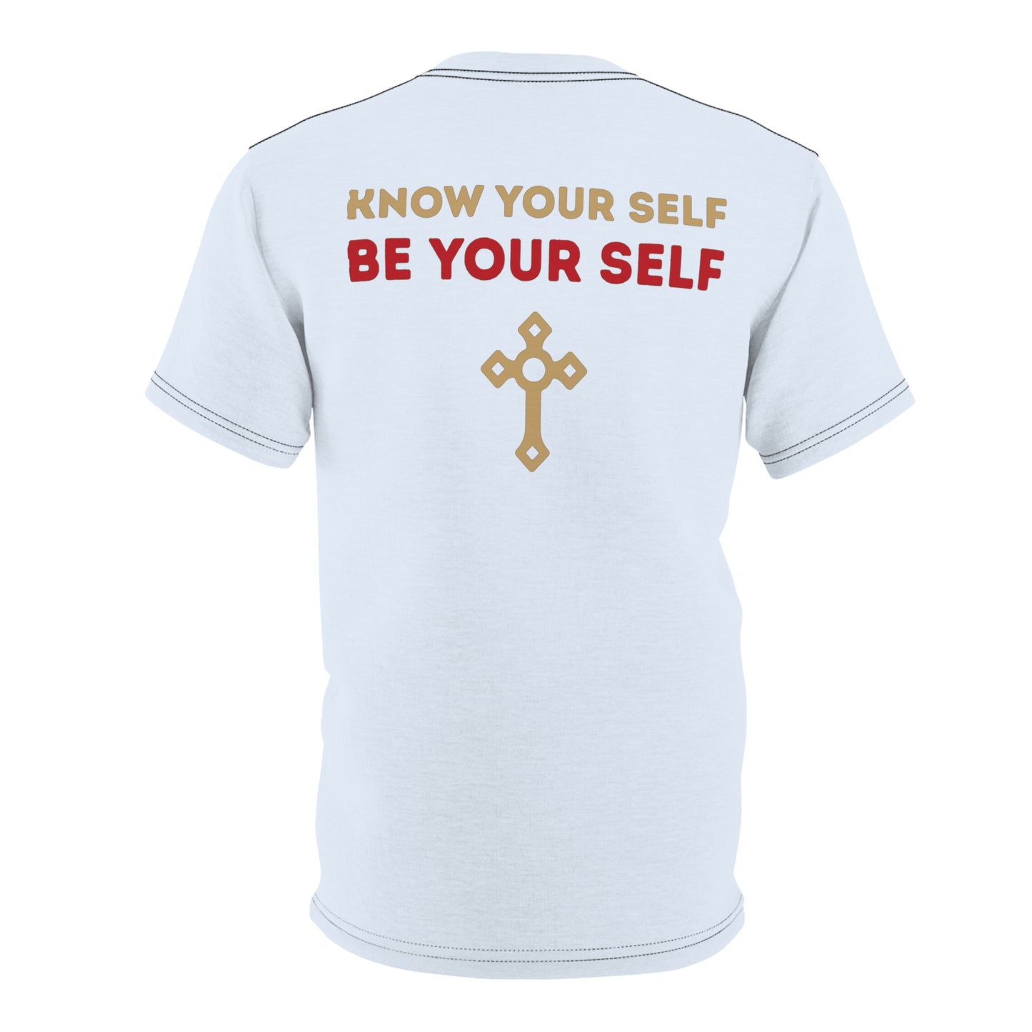 "Know Your Self", Unisex T-shirt (Pilgrim Blue)
