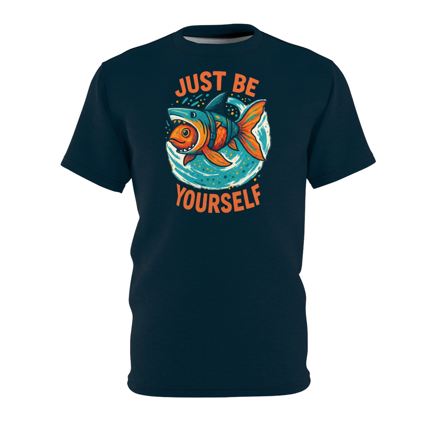 "Just Be Yourself", Unisex T-shirt (Atlantic Storm)