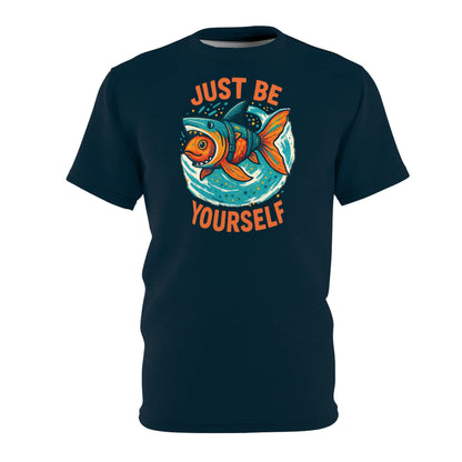 "Just Be Yourself", Unisex T-shirt (Atlantic Storm)