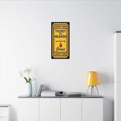 "The Golden Ticket", Matte Canvas Fine Art Print