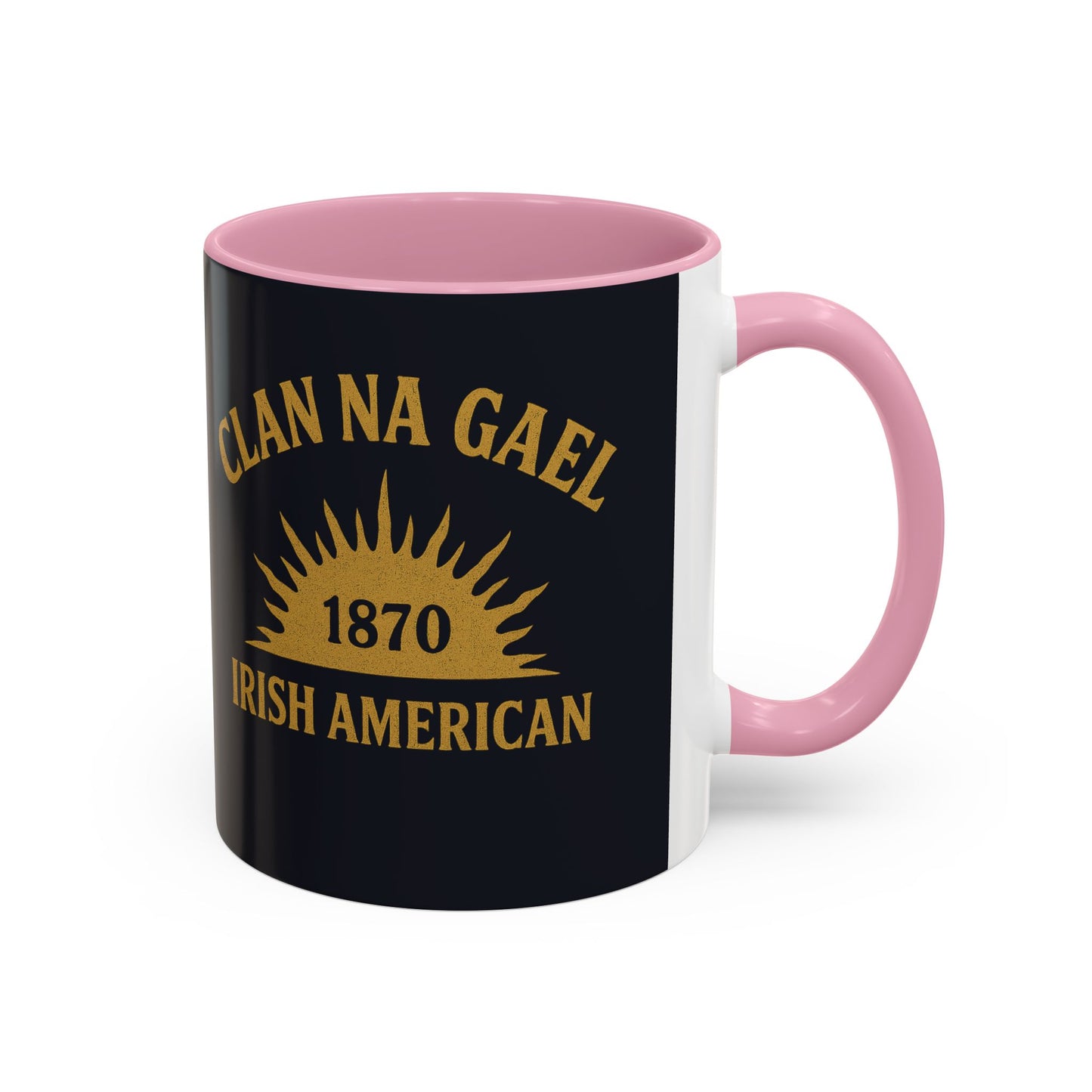 "Clan na Gael - Irish American", Colorful Mugs (11oz, 15oz) (Black Denim)