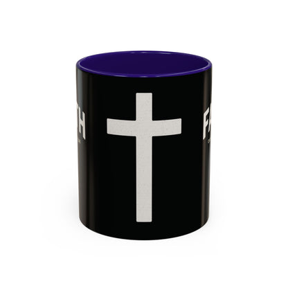 "Faith Overcomes Fear", Colorful Mugs (11oz, 15oz)
