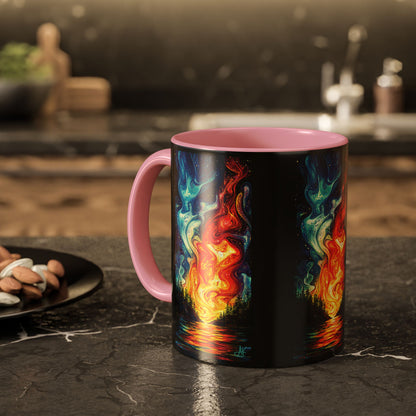 "Naomh Solus (Gaelic) - Sacred Light (English)", Colorful Mugs (11oz, 15oz)