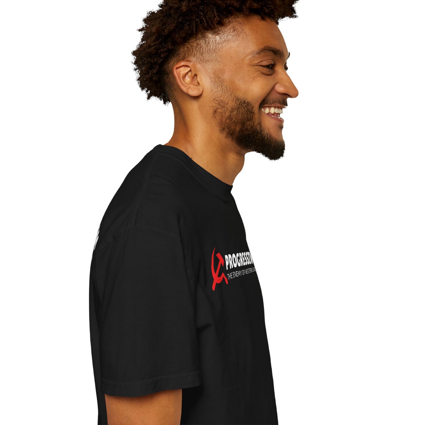 "Progressivism - Enemy of Western Civilization", Unisex T-shirt (Dark Colors)