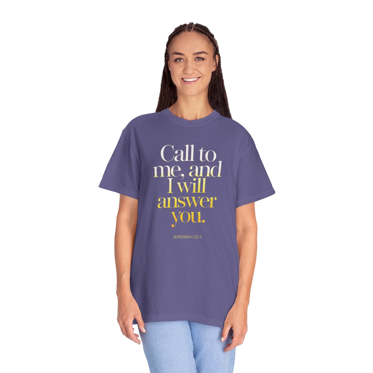 "Call to Me - Jeremiah 33:3" #02, Unisex T-shirt